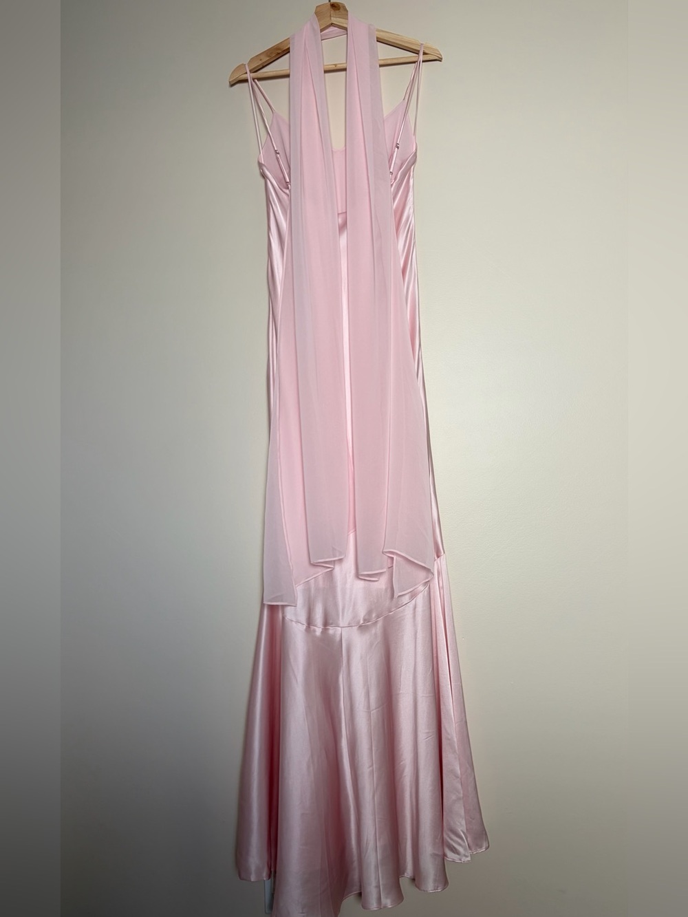 NWT Reformation Tiffani Long Silk Dress with Cape Cherry Blossom Pink US 4 UK 8 - Picture 7 of 14